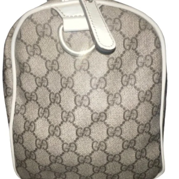 Used Gucci Tan and Cream Boston Bag - Picture 5 of 8